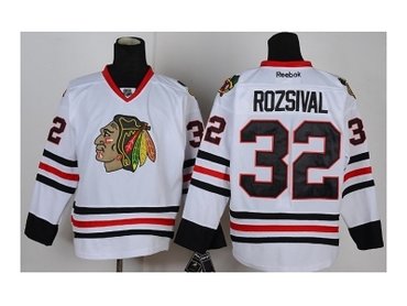 nhl jerseys chicago blackhawks #32 rozsival white(rozsival)