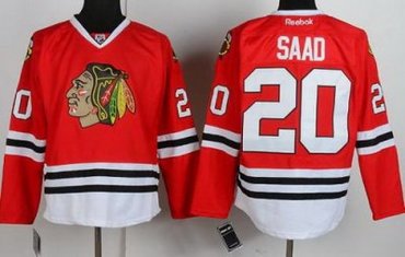 Chicago Blackhawks 20 Brandon Saad Red NHL Jerseys