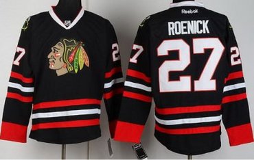 Chicago Blackhawks 27 Jeremy Roenick Black NHL Jerseys