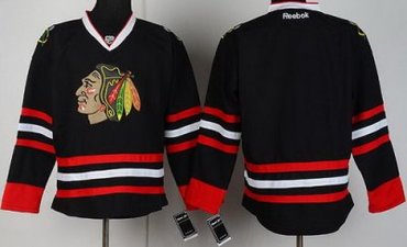 Chicago Blackhawks Blank Black NHL Jerseys