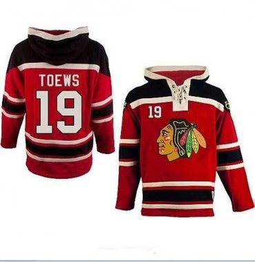 nhl jerseys Chicago Blackhawks 19# Jonathan Toews Red Color Hooded Sweatshirt