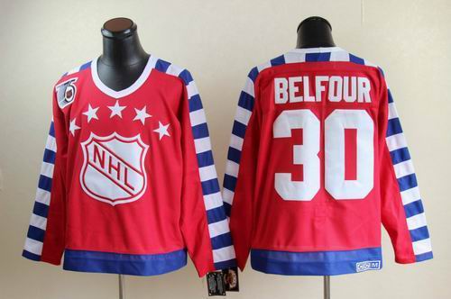 Chicago Blackhawks 30 ED belfour all star 75th Anniversary red CCM Jersey