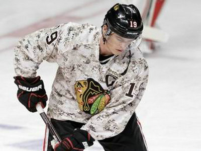 Chicago Blackhawks 19 Jonathan Toews Camouflage jerseys