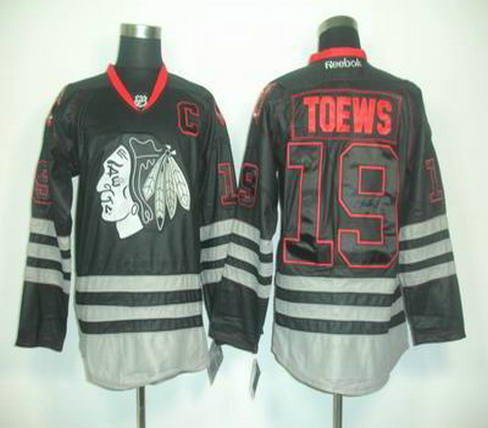 2012 black Chicago Blackhawks 19 Jonathan Toews Black Jersey