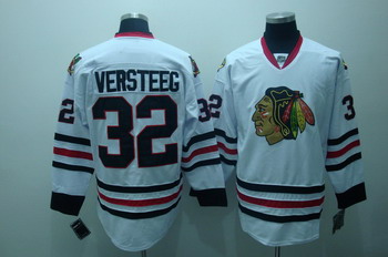 Chicago Blackhawks 32 Kris versteeg white Jersey