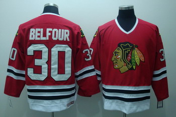 Chicago Blackhawks 30 ED belfour Red Jersey CCM