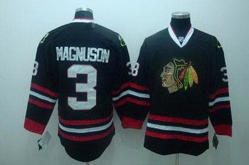 Chicago Blackhawks jerseys 3 Keith Magnuson black