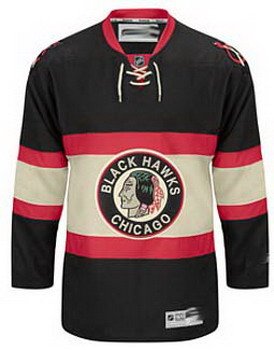 Chicago Blackhawks blank black third jerseys