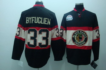 Chicago Blackhawks 33 Byfuglien black jersey Winter Classic