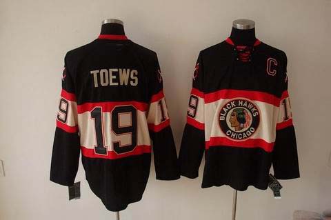 nhl chicago blackhawks #19 toews black[new third jersey]