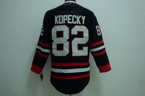 nhl chicago blackhawks #82 kopecky black[3rd