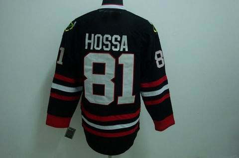 nhl chicago blackhawks #81 hossa black[3rd]