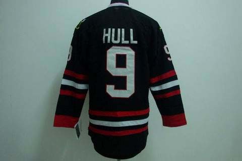 nhl chicago blackhawks #9 hull black[3rd]