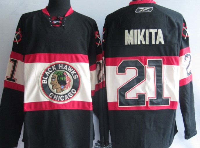 NHL Chicago Blackhawks 21# Mikita black