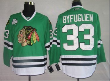 NHL Jerseys Chicago Blackhawks 33# Byfuglien green