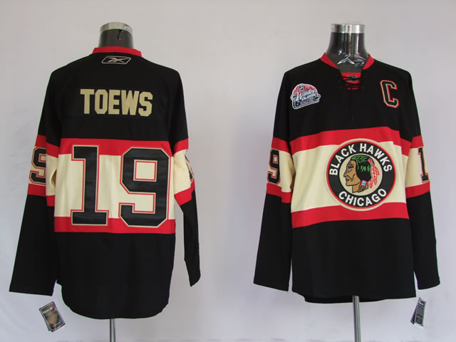 Jerseys Chicago Blackhawks 19 Janathan Toews Black