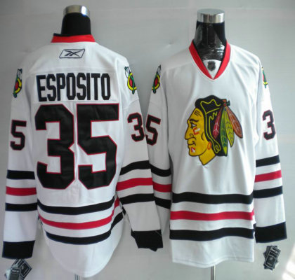 Jerseys Chicago Blackhawks 35 ESPOSITO white