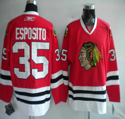 Jerseys Chicago Blackhawks 35 ESPOSITO red