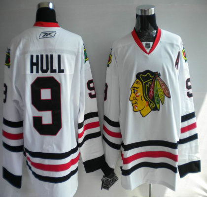 Jerseys Chicago Blackhawks 9 Hull white