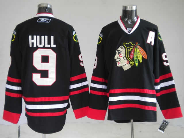 Jerseys Chicago Blackhawks 9 Hull Black