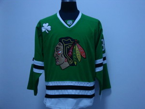 Chicago Blackhawks 88 CAMPBELL Hockey Green Jersey