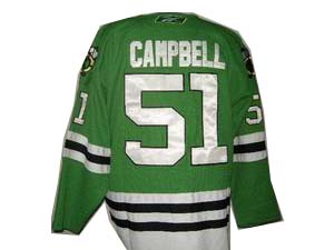 Chicago Blackhawks campbell 51 Green Jersey