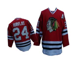 Chicago Blackhawks 24 HAVLAT Hockey Red