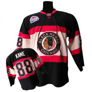 Chicago Blackhawks 88 Patrick Kane Premier Dark Hockey Black Jerseys