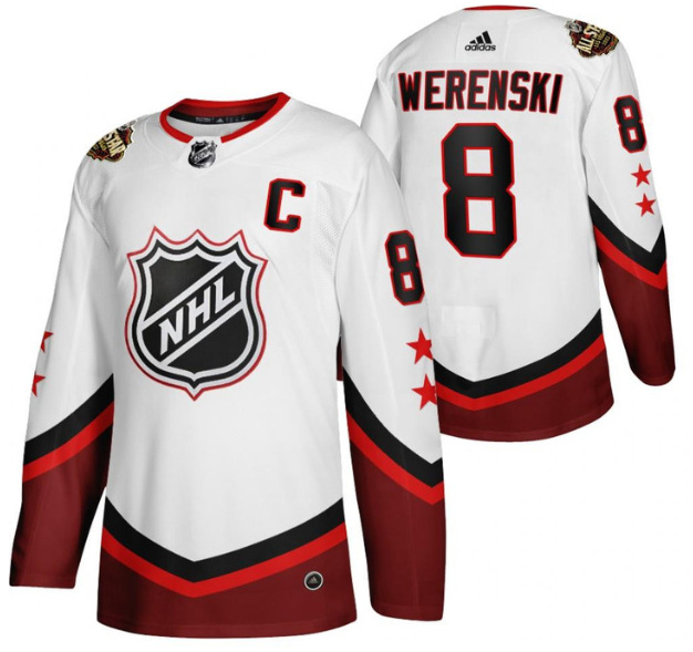 Men's Columbus Blue Jackets #8 Zach Werenski 2022 All-Star White Stitched Jersey