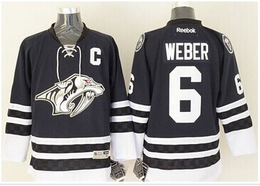 Nashville Predators #6 Shea Weber Stitched Blue Third NHL Jersey