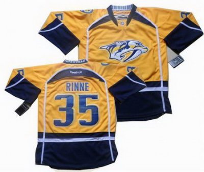 Nashville Predators 35 Pekka Rinne yellow jerseys