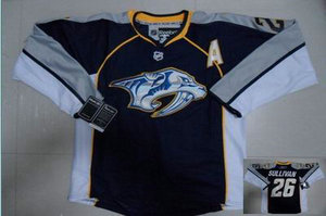 Nashville Predators 26 Steve Sullivan Black-white Jerseys