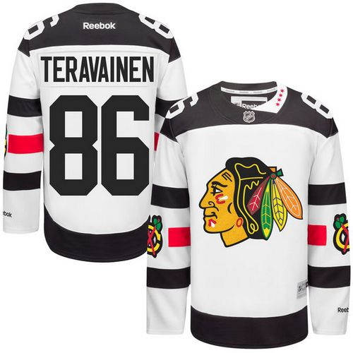 Blackhawks #86 Teuvo Teravainen White 2016 Stadium Series Stitched Youth NHL jersey