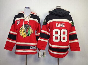 Youth NHL Chicago Blackhawks #88 Patrick Kane Red Red Sawyer Hooded Sweatshirt Jersey