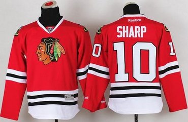 Youth NHL Chicago Blackhawks #10 Patrick Sharp Red Jersey