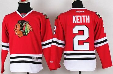 Youth NHL Chicago Blackhawks #2 Duncan Keith Red Jersey