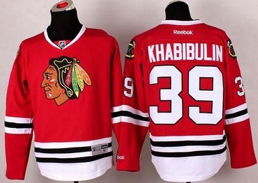 Youth Chicago Blackhawks #39 Nikolai Khabibulin Red 2014 Stadium Series NHL Jersey