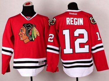 Youth Chicago Blackhawks #12 Peter Regin Red 2014 Stadium Series NHL Jersey