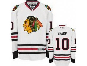 Kids Chicago Blackhawks 10 Patrick Sharp White Hockey NHL Jerseys