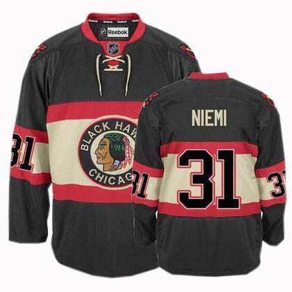 kids chicago blackhawks #31 antti niemi third jersey black