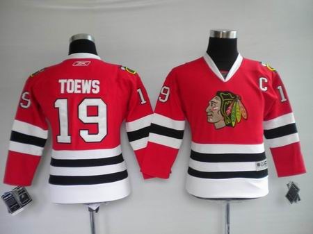 jerseys chicago blackhawks 19 janathan toews red kids