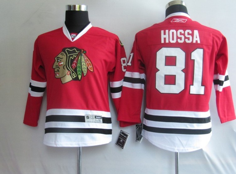 nhl jerseys chicago blackhawks 81 hossa red [kids]