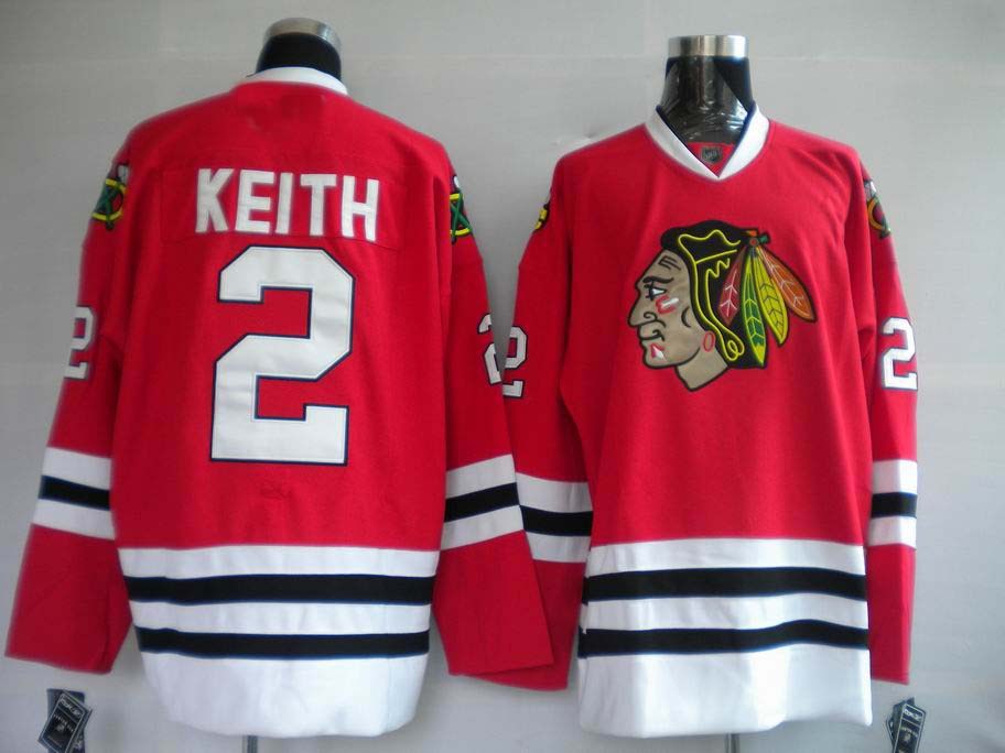 kids chicago blackhawks #2 duncan keith red