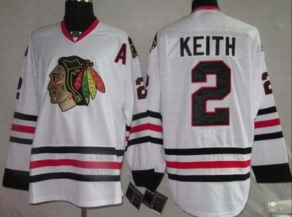 kids chicago blackhawks #2 keith white