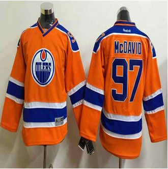 Youth Edmonton Oilers #97 Connor McDavid Orange Stitched NHL Jersey