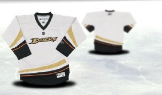 anaheim ducks youth white jersey (blank or customized)