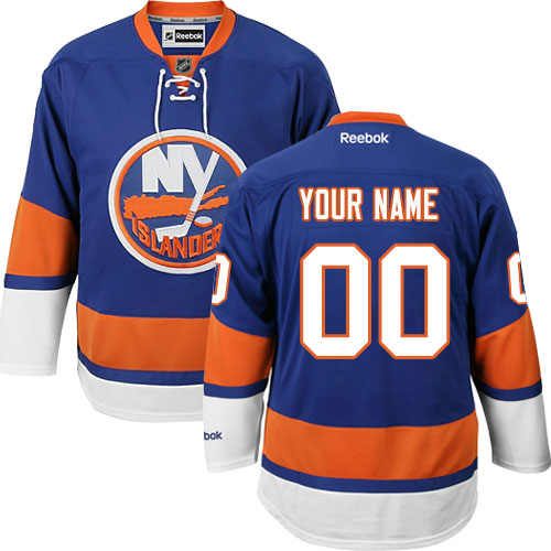 Youth Reebok New York Islanders Customized Authentic Royal Blue Home NHL Jersey