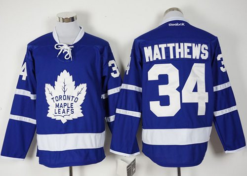 Youth Maple Leafs #34 Auston Matthews Blue New Stitched NHL Jersey