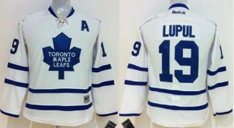 Youth NHL Maple Leafs #19 Joffrey Lupul White Stitched Jersey