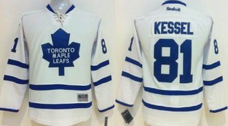 Youth NHL Maple Leafs #81 Phil Kessel White Stitched Jersey